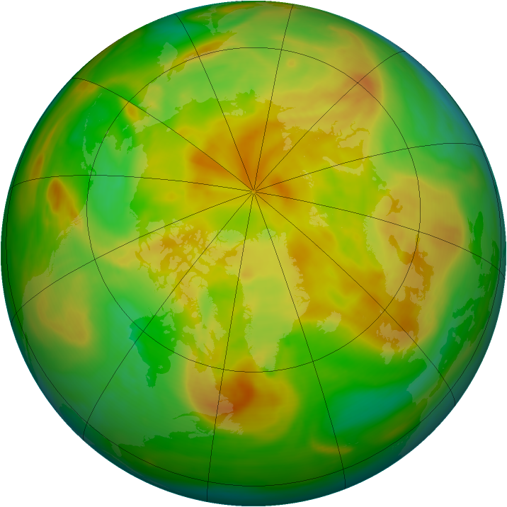 Arctic ozone map for 29 May 2006